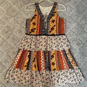 Colorful Floral Kids Dress